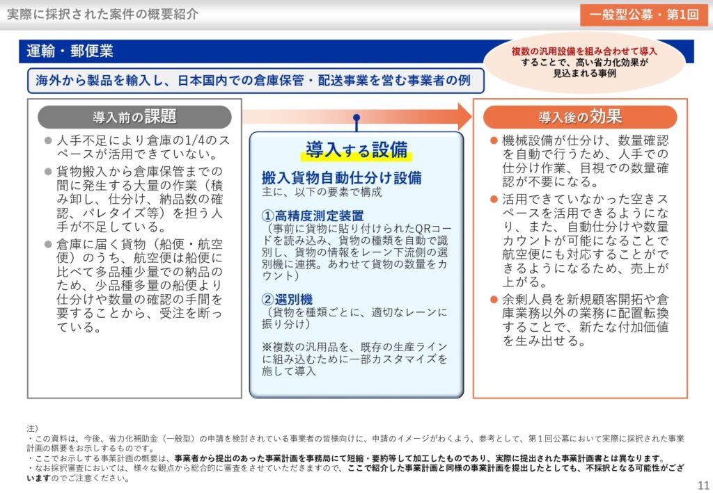 省力化_一般型公募（2025年第1回）採択結果_運送業